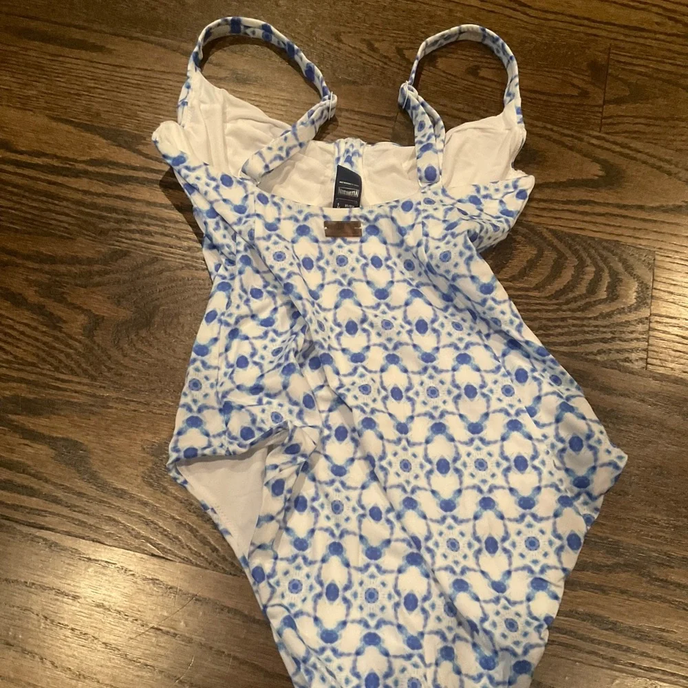 Vilebrequin Blue and White One Piece Swimsuit - Picture 2 of 3